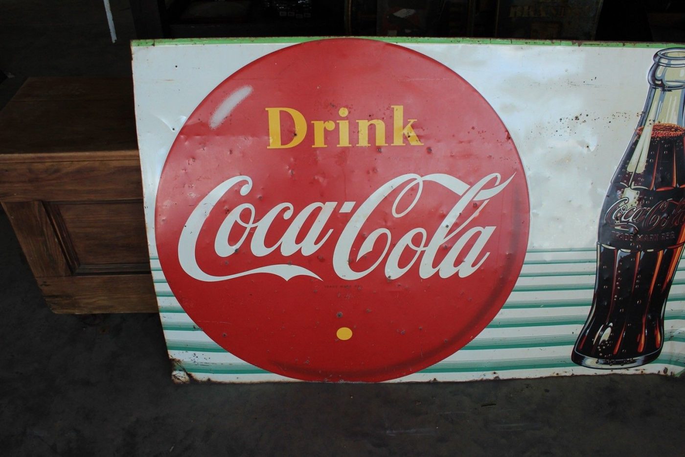 Details About Original 1950’s Coca Cola Advertising Metal Sign With ...